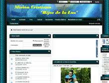 Tablet Screenshot of cristianoshijosdelaluz.com